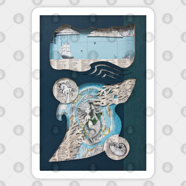 Enchanted sea Sticker by Valerie Savarie